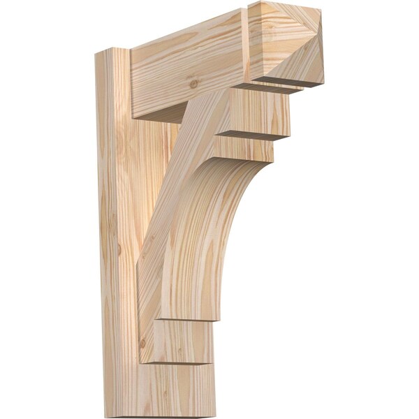 Ekena Millwork Merced Arts & Crafts Smooth Outlooker, Douglas Fir, 5 1/2"W x 14"D x 18"H OUT06X14X18MRC03SDF - main